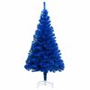 vidaXL &Aacute;rbol de Navidad preiluminado con luces y bolas azul 180 cm