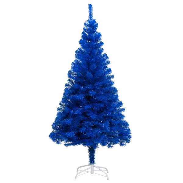 vidaXL &Aacute;rbol de Navidad preiluminado con luces y bolas azul 180 cm