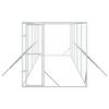 vidaXL Perrera de exterior acero galvanizado plateado 2x10x2 m