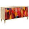 vidaXL Mueble de TV HEESCH 102 x 33 x 50 cm Sonoma