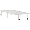 vidaXL Estructura de cama sin colchón plegable blanco acero 75x190 cm