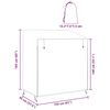 vidaXL Funda para columpio de exterior 155 x 95 x 165 cm