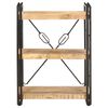 vidaXL Estantería de 3 niveles de madera maciza de mango 60x30x80 cm