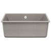 vidaXL Lavabo Gris 530 x 460 mm 80% Cuarzo y 20% Resina
