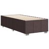 vidaXL Estructura de cama sin colch&oacute;n tela marr&oacute;n oscuro 80x200 cm