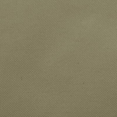 vidaXL Toldo de vela rectangular tela Oxford beige 3x5 m