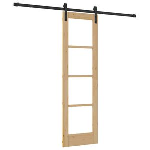 vidaXL Puerta Corredera ORKDAL Natural 61 x 198,5 cm