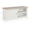 vidaXL Mueble para TV de madera blanco 90x30x40 cm