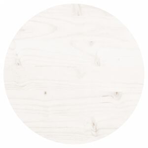 vidaXL Tablero de mesa redondo madera maciza de pino blanco Ø30x3 cm