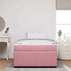 vidaXL Estructura de cama con colch&oacute;n Rosa 120 x 190 cm Terciopelo