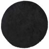vidaXL Alfombra peluda de pelo largo NAVARRA negra 120x120cm poli&eacute;ster