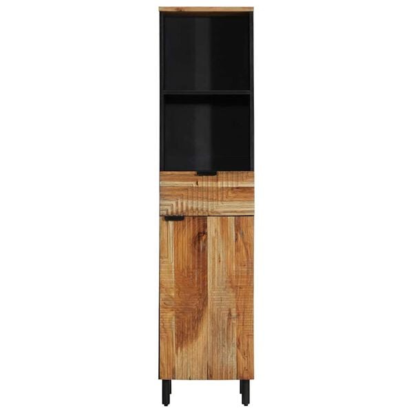 vidaXL Gabinete de Lavabo para Ba&ntilde;o con caj&oacute;n Madera de Acacia S&oacute;lida