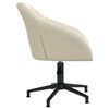 vidaXL Sillas de comedor giratorias 4 unidades terciopelo crema