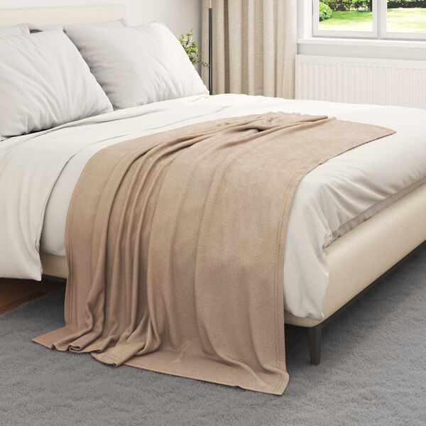 vidaXL Mantitas de Sof&aacute; 24 pcs Camel 170 x 130 cm Lana