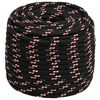 vidaXL Cuerda multiusos 16 mm 100 m Negro y rojo PP 1560 kg Carga m&aacute;x.