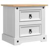 vidaXL Mesita de Noche Corona 53 x 39 x 47 cm Madera de pino macizo