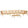 vidaXL Set de sof&aacute;s de palets de jard&iacute;n 5 pzas madera maciza de acacia