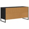 vidaXL Gabinete de TV con caj&oacute;n Roble Negro 100 x 36 x 49,5 cm