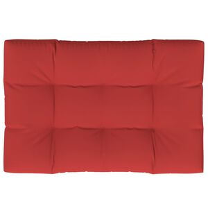 vidaXL Coj&iacute;n para sof&aacute; de palets de tela rojo 120x80x12 cm