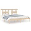 vidaXL Estructura de cama doble sin colch&oacute;n madera maciza