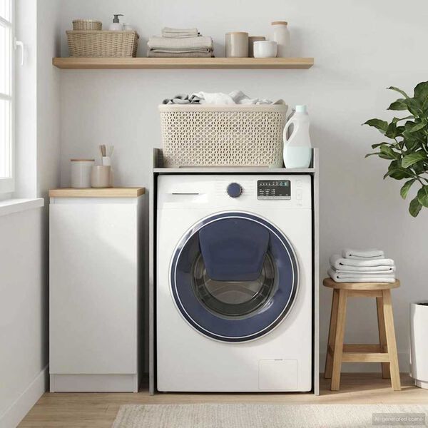 vidaXL Armario para lavadora Gris Sonoma 67,5 x 48 x 97 cm