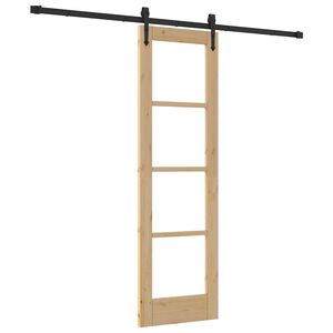 vidaXL Puerta Corredera ORKDAL Natural 61 x 198,5 cm