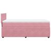 vidaXL Cama box spring con colch&oacute;n terciopelo rosa 80x200 cm
