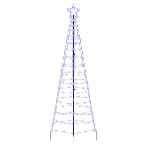 vidaXL &Aacute;rbol de Navidad LED con estacas de tierra Azul 250 cm Hierro