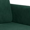 vidaXL Sof&aacute; de 3 plazas terciopelo verde oscuro 180 cm