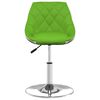 vidaXL Sillas comedor giratorias 2 unidades cuero sint&eacute;tico verde y blanco