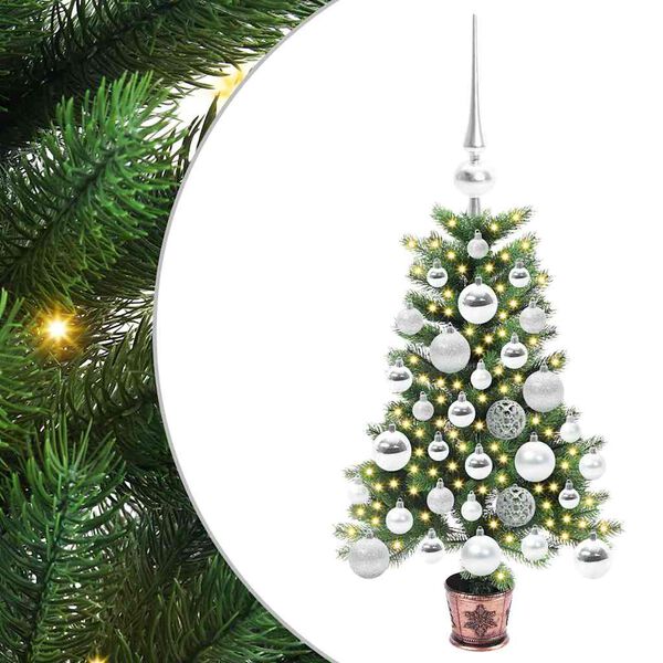 vidaXL &Aacute;rbol de Navidad con 150 LED con soporte Verde 65 cm PE