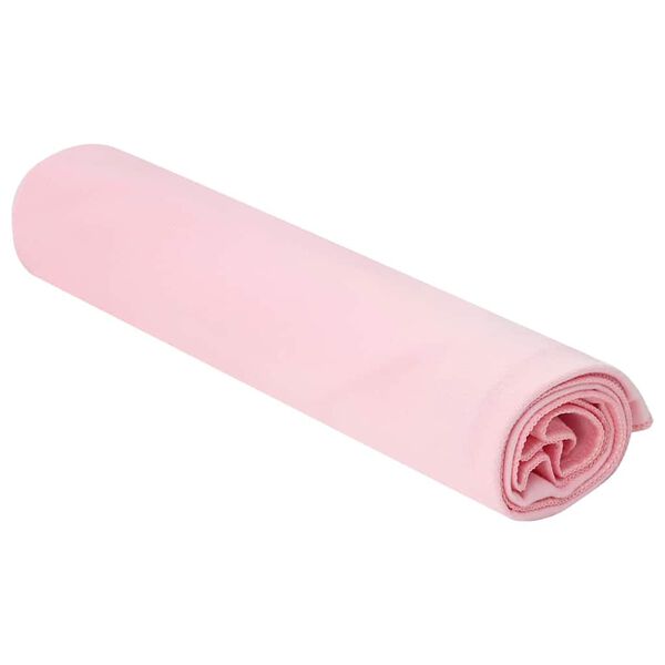 vidaXL Toallas Deportivas 2 pcs Rosa 100 x 50 cm Poli&eacute;ster y Poliamida