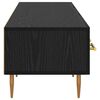 vidaXL Gabinete de TV con caj&oacute;n Roble Negro 150 x 36 x 30 cm