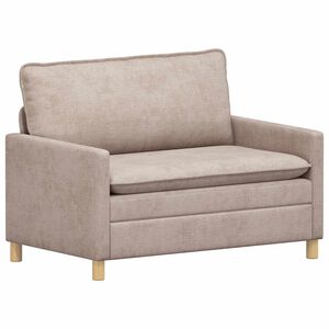 vidaXL Sof&aacute; Beige 126 x 81 x 87,5 cm Poli&eacute;ster