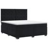 vidaXL Cama box spring con colch&oacute;n Negro 160 x 200 cm Terciopelo