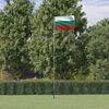 vidaXL M&aacute;stil y bandera de Bulgaria aluminio 5,55 m