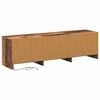 vidaXL Gabinete de TV con LEDs Madera envejecida 140 x 34 x 40 cm
