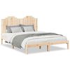 vidaXL Cama extralarga sin colch&oacute;n madera maciza 160x210 cm