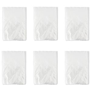 vidaXL Hoja de polvo 6 uds. Transparente 400 x 500 cm HDPE