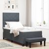 vidaXL Cama tipo Box Spring Gris oscuro 100 x 200 cm Terciopelo