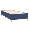 vidaXL Cama box spring con colch&oacute;n tela azul 90x190 cm