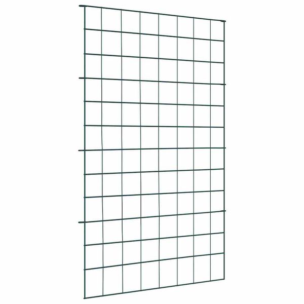 vidaXL Juego de Cercas para Estanque 8 pcs Verde 50 x 80 cm Acero