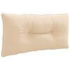 vidaXL Coj&iacute;n de respaldo PUTTEN 100% Poli&eacute;ster Crema 70 x 40 x 10 cm