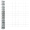 vidaXL Valla de campo Plateado 50 x 1.2 m Acero galvanizado