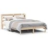 vidaXL Estructura de cama sin colch&oacute;n madera maciza de pino 160x200 cm