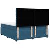 vidaXL Cama box spring con colch&oacute;n terciopelo azul oscuro 180x200 cm