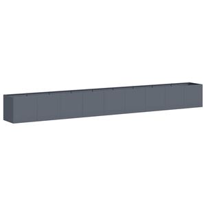 vidaXL Jardinera de acero laminado en fr&iacute;o antracita 360x40x40 cm