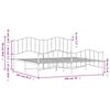 vidaXL Estructura cama sin colchón con estribo metal blanco 193x203 cm
