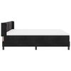 vidaXL Cama tipo Box Spring con colch&oacute;n Negro 200 x 180 cm Poli&eacute;ster
