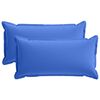 vidaXL Funda de almohada 2 uds. HOUTEN Azul Royal 40 x 80 cm Poli&eacute;ster